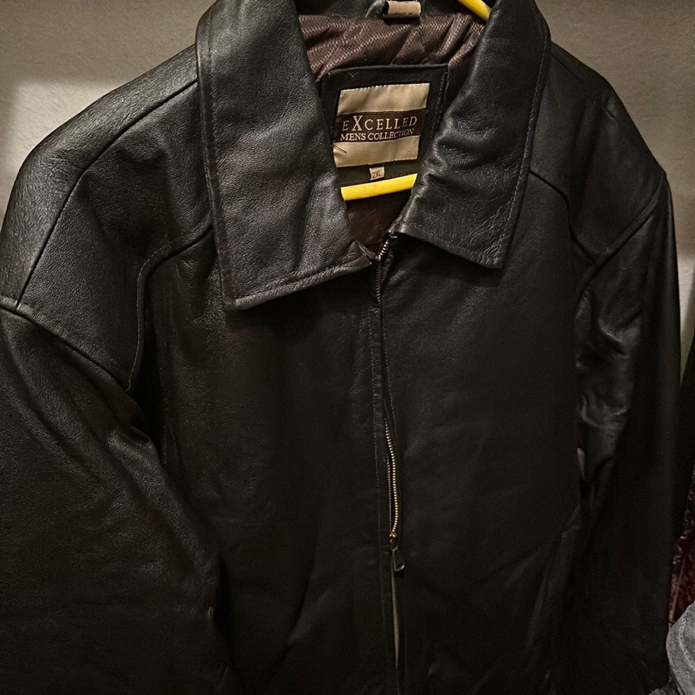 Excelled men’s collection leather jacket size 2xl